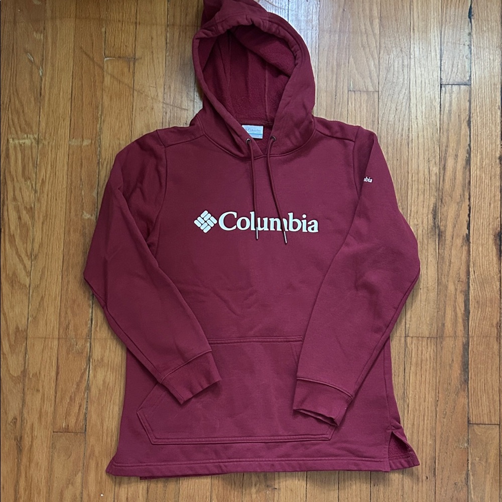 **b2g1** Columbia Burgundy Hoodie with Logo